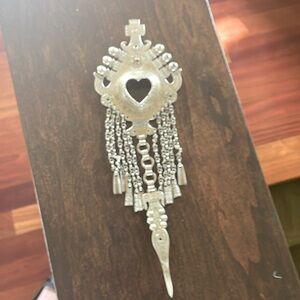 Handmade vintage broach silver